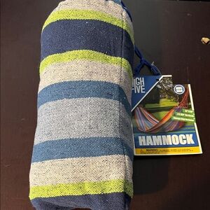 Striped Blue and Green Hammock